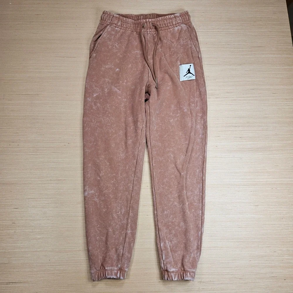 Jordan Flight Fleece Sweatpant Men S Brown Acid Wash Jogger DR3089-215